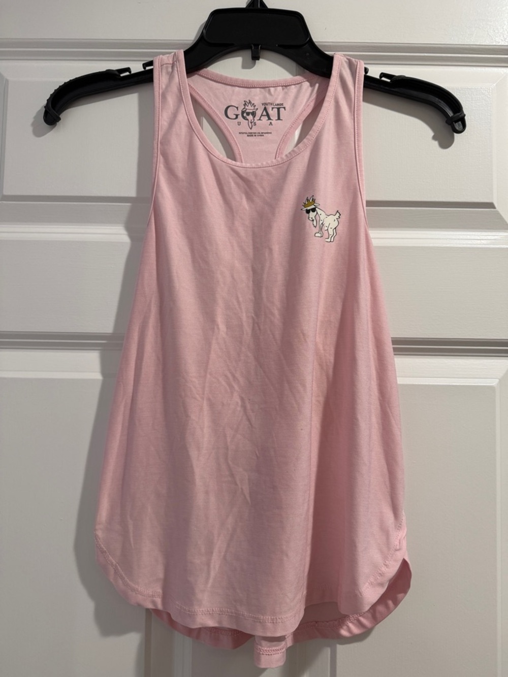 GOAT USA Girls' Pink Graphic Tank Top